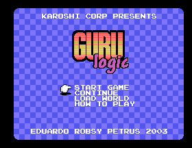 Guru Logic Title Screen